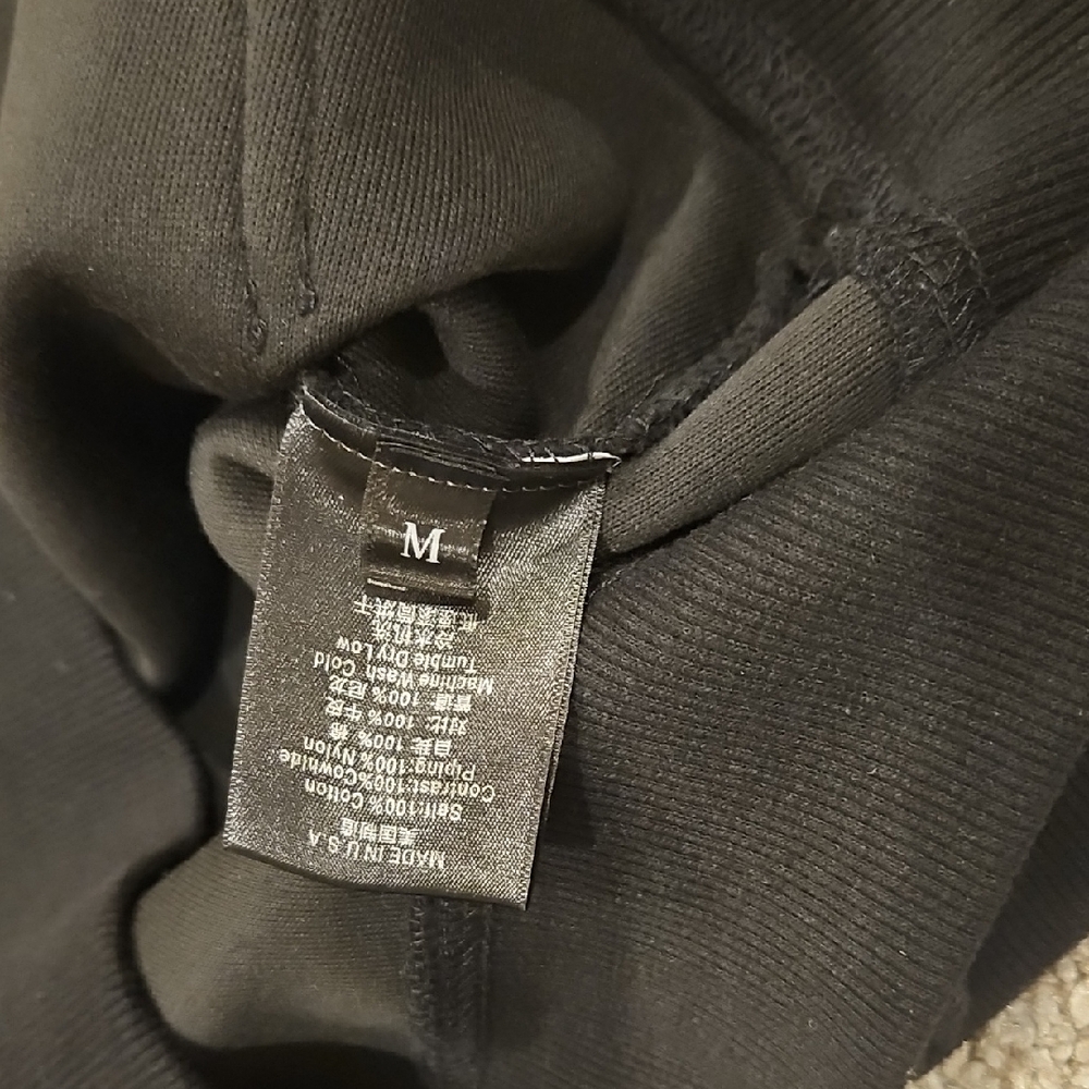 Rhude Black Logo Desert Rally Pullover Hoodie Medium - Picture 4 of 6